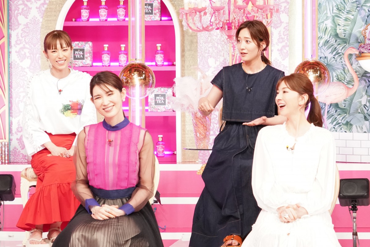 10日放送の『上田と女が吠える夜』より(左から)若槻千夏、友利新、吉田明世、君島十和子