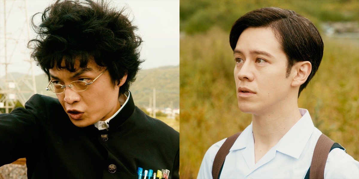 ドラマ『直ちゃんは小学五年生』に出演する(左から)岡山天音、ウエンツ瑛士