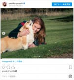 エリザべス女王の愛犬のコーギー、ミュイックとサンディの写真をサラ・ファーガソンが公開　※「サラ・ファーガソン」インスタグラム