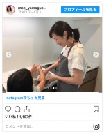 山口もえ、次女と蕎麦打ち　※「山口もえ」インスタグラム