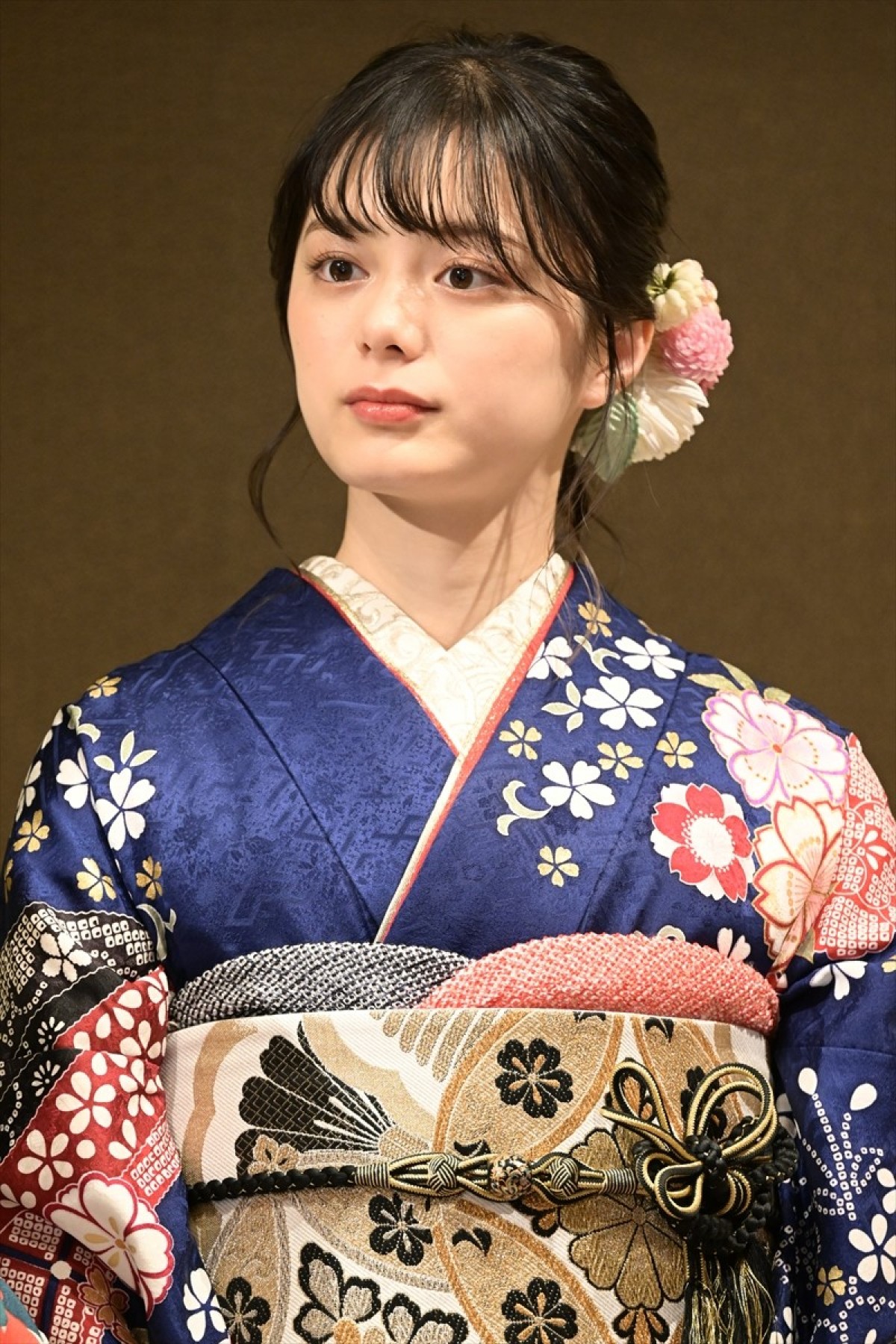 『舞いあがれ！』浅田芭路、晴れ着姿で挨拶「普段は無邪気です」　福原遥への憧れも語る