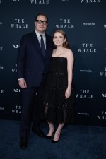 映画『The Whale（原題）』の試写イベントに登場したブレンダン・フレイザー＆サディ・シンク