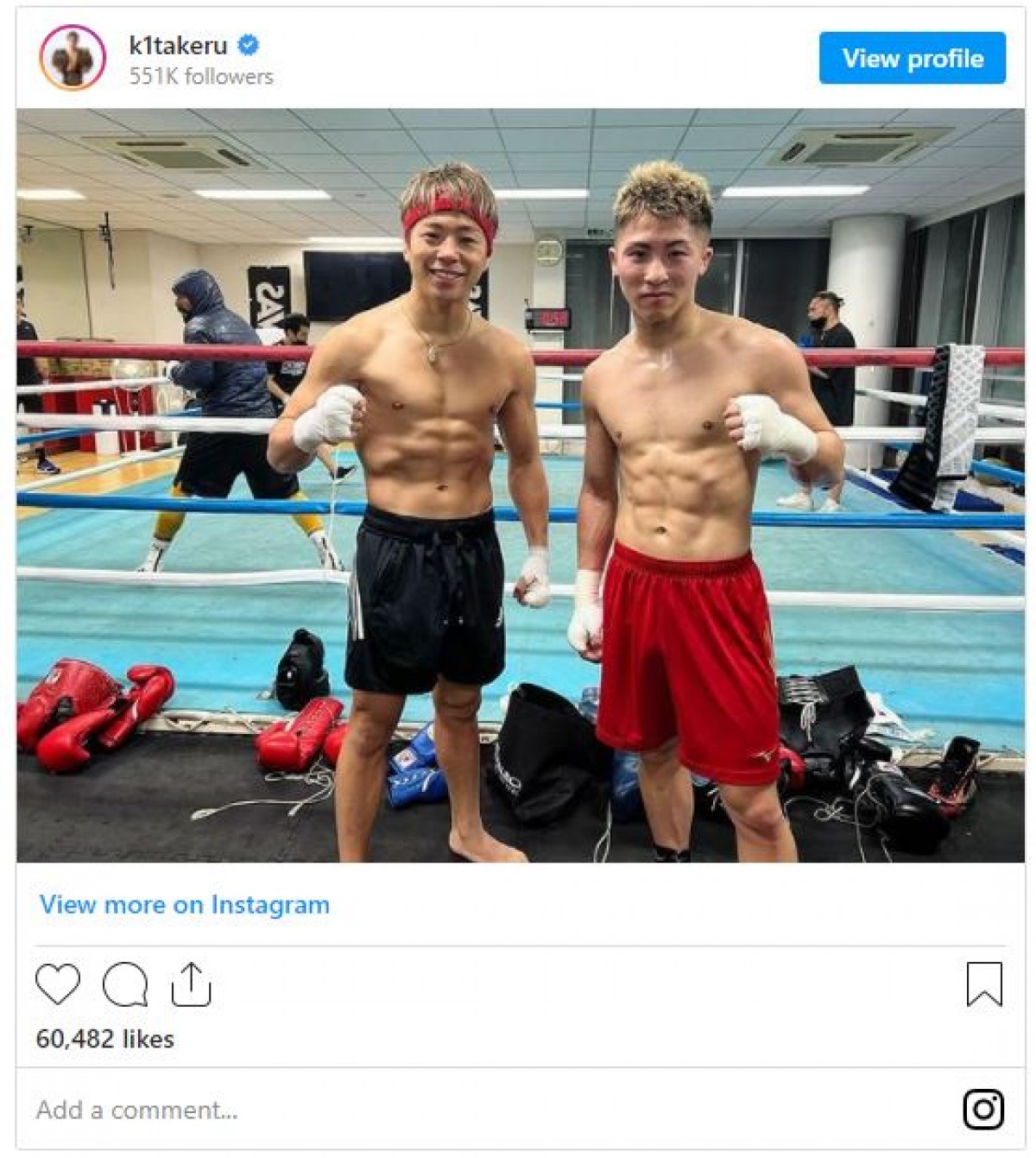 井上尚弥＆武尊、王者2人の華々しい写真にファン興奮「最高、最強な2人」「コラボやばい」