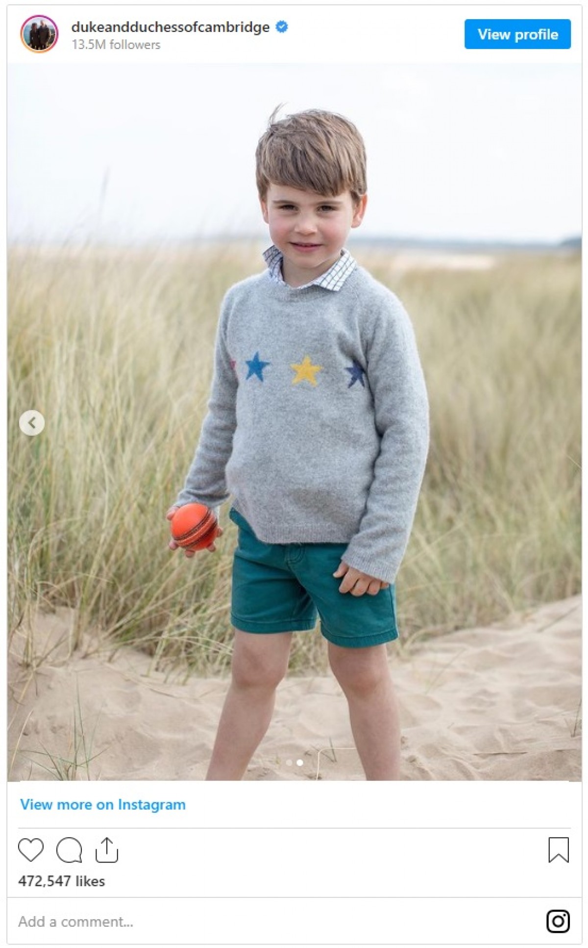 英王室の末っ子・ルイ王子が4歳に！　母キャサリン妃撮影の恒例ポートレート発表