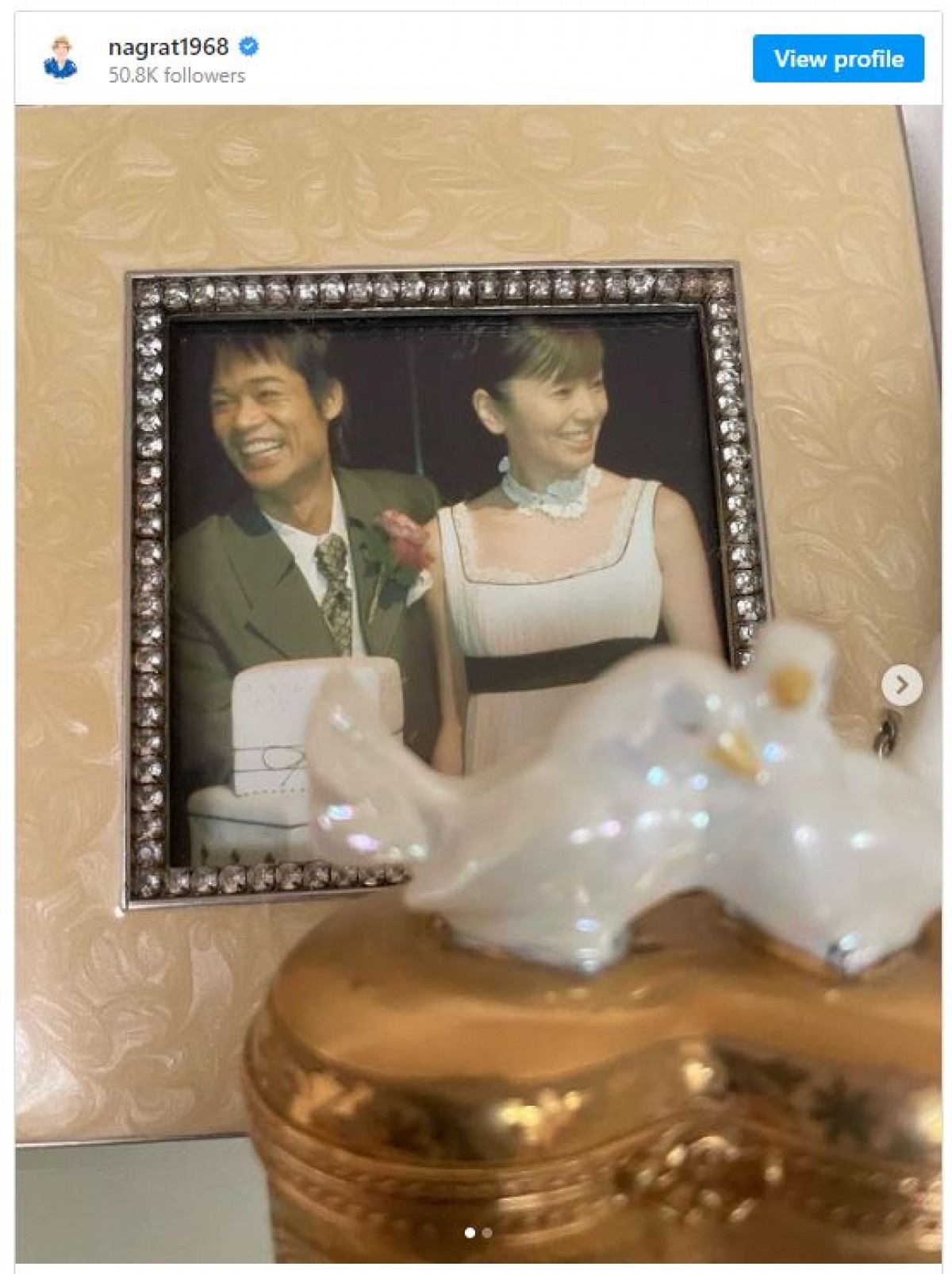 名倉潤、ウエディングショットで結婚記念日を報告「妻のおかげで楽しく過ごせた17年でした」