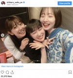 （左から）斎藤ちはる、高山一実、能條愛未　※「斎藤ちはる」インスタグラム