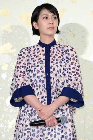 松たか子、映画『峠 最後のサムライ』完成披露試写会に登場