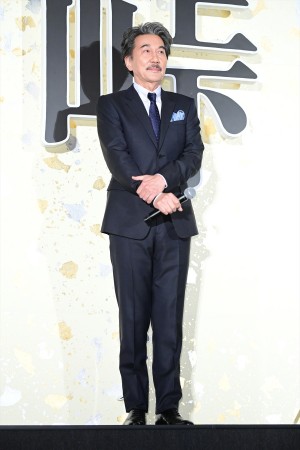 役所広司、映画『峠 最後のサムライ』完成披露試写会に登場