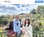 【写真】井川遥＆松重豊「被写体も景色も美しすぎる」2ショット