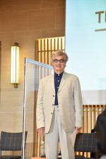 「THE TOKYO TOILET Art Project with Wim Wenders」記者発表会に出席したヴィム・ヴェンダース監督