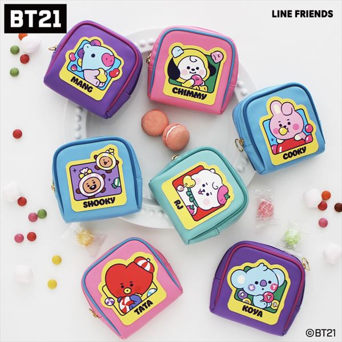 BT21、新ポーチやスマホ拭きが登場！ 「ヴィレヴァン」オンラインで予約注文スタート ／ 2022年6月21日 - アイテム - クランクイン！トレンド