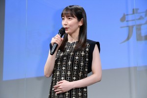 吉岡里帆、映画『島守の塔』完成披露試写会に登場