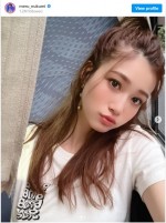 デコ出し＆濃いめメイクの“めるる” ※「生見愛瑠」インスタグラム
