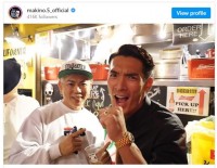 元19・岡平健治と2ショット　※「槙野智章」インスタグラム