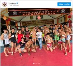 「KaewsamritGym」を訪れた武尊 ※「武尊」インスタグラム