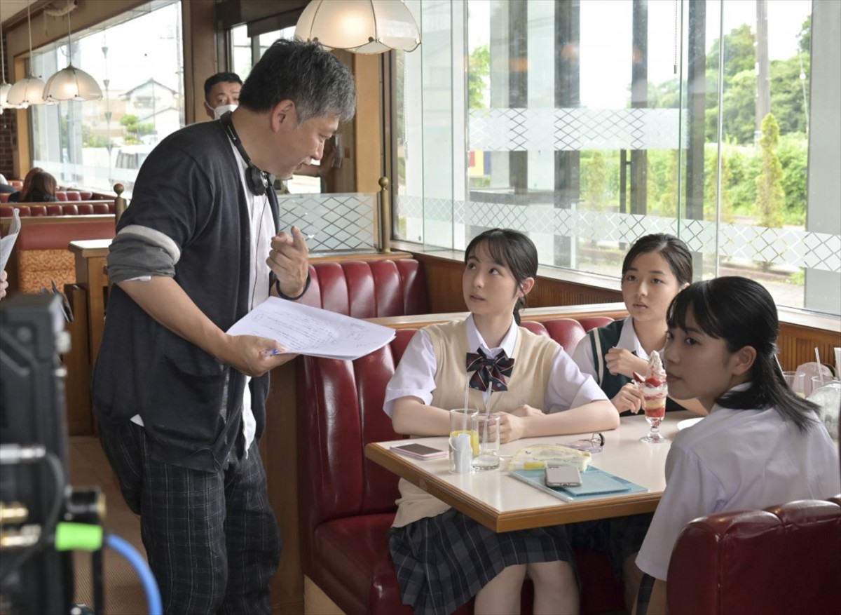 『私が女優になる日_』season2・第2ラウンド、是枝裕和監督が演出・編集を手掛けたショートドラマの撮影の様子