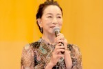 映画『百花』完成披露舞台あいさつに登壇した原田美枝子