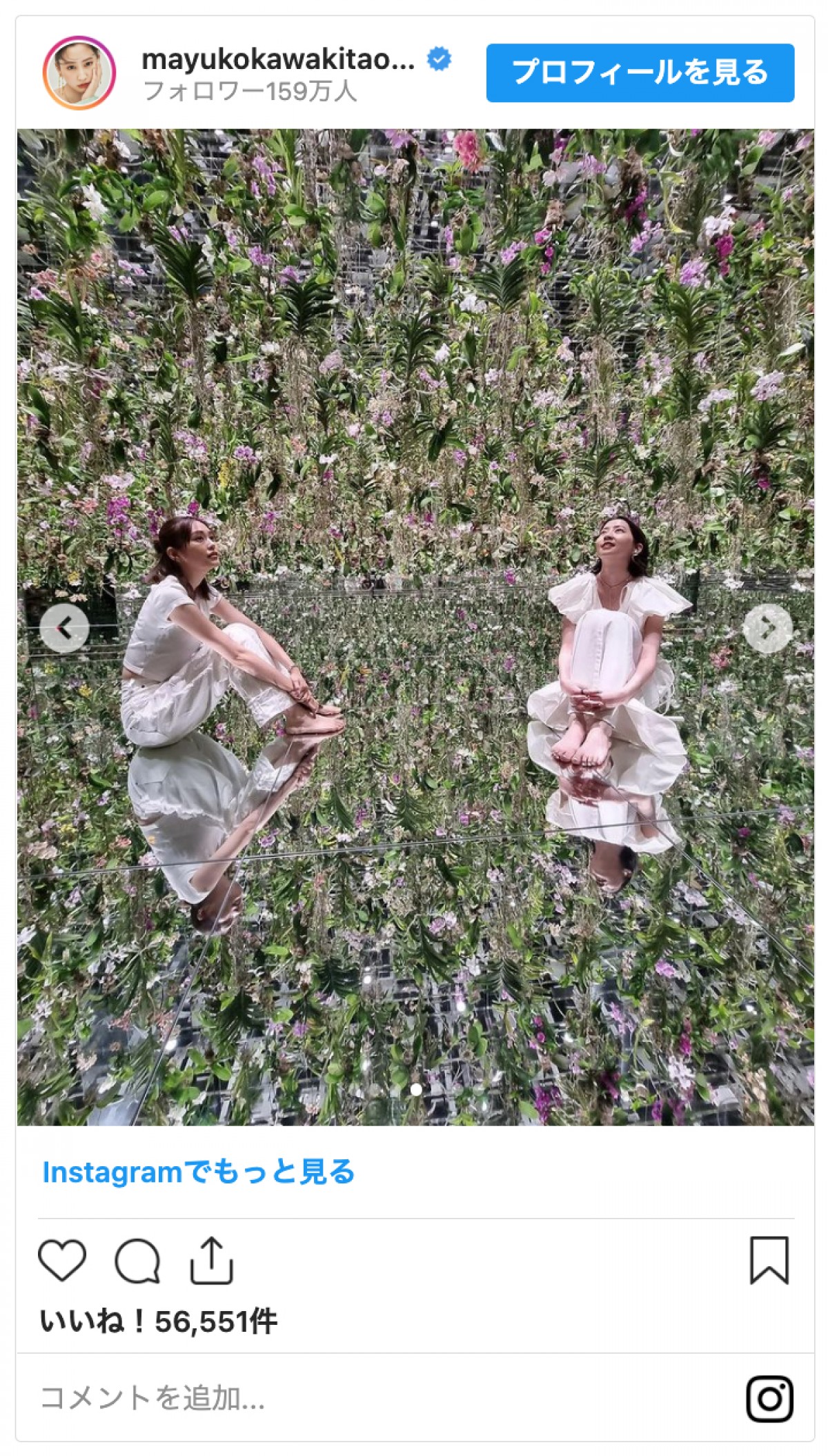 桐谷美玲＆河北麻友子、“みれまゆ”チームラボショットに「最強」「美しすぎます、、」の声