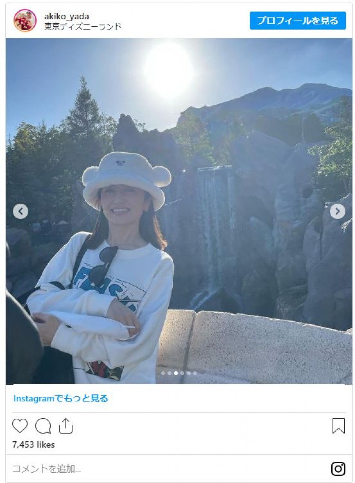 矢田亜希子、東京ディズニーランドを満喫“被り物シリーズシリーズ”一挙公開