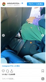 3時のヒロイン・福田麻貴、クロワッサンの食べ方が悲惨なことに　※「若槻千夏」インスタグラム
