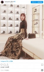 「ハウス オブ ディオール ギンザ」を訪れた鈴木えみ　※「鈴木えみ」インスタグラム