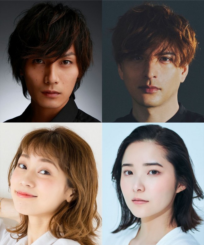 ミュージカル『ファントム』に出演する（上段左から）加藤和樹、城田優、（下段左から）真彩希帆、sara
