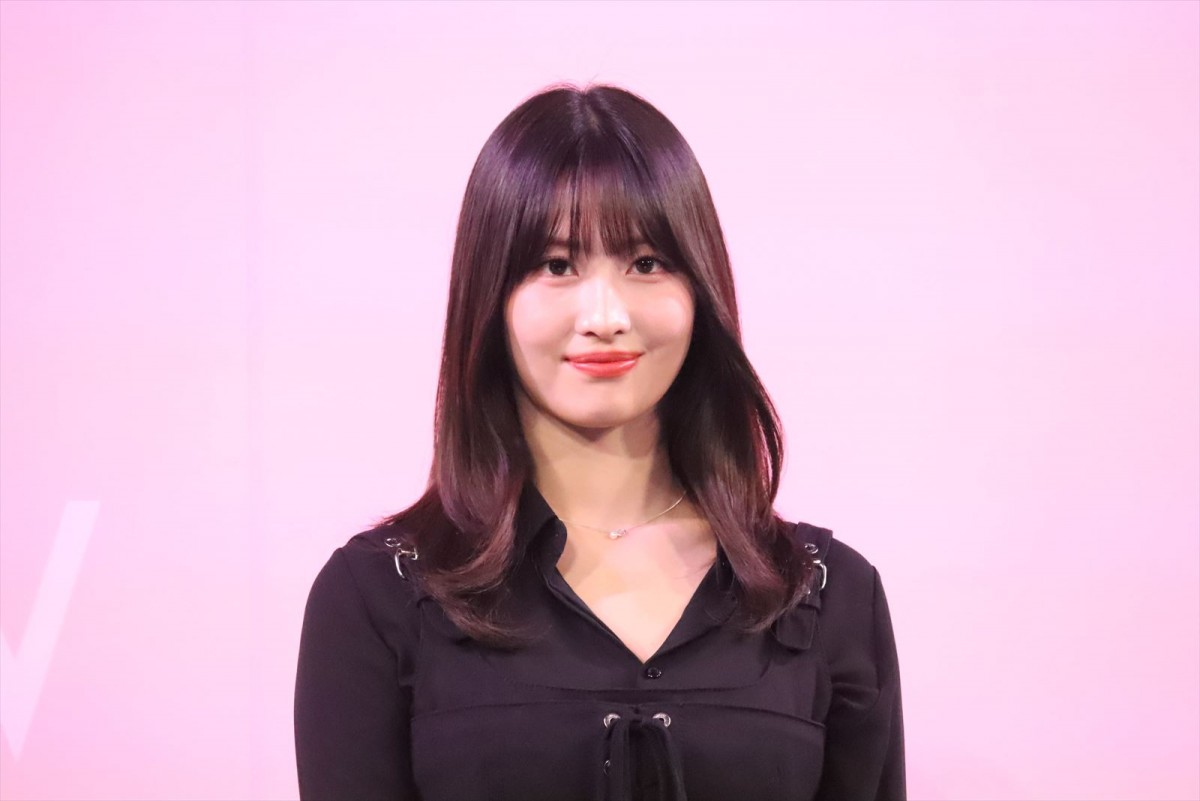 「日韓共同開発コスメ『ウォンジョンヨ』ブランドローンチ発表会」に出席したMOMO（TWICE）