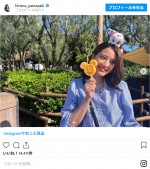 「#いいね大会開催ちゅう」山崎紘菜、自身の2つの投稿でいいね数を競う　※「山崎紘菜」インスタグラム