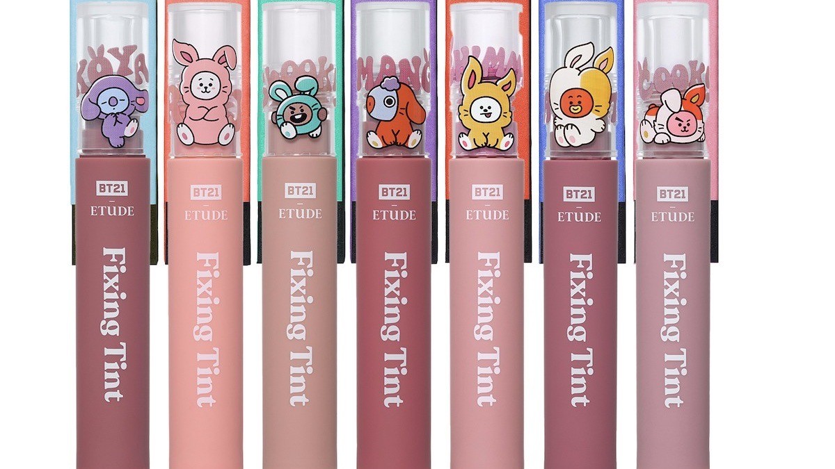 ⭐️入手困難⭐️即完売品⭐️BT21 フィキシングティント エチュードハウス 試してみた】ETUDE BT21 フィクシングティント コンプリートセットの
