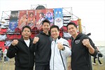『SASUKE2022～NINJA WARRIOR～』に出演する（左から）長野誠、ケイン・コスギ、森本裕介、漆原裕治