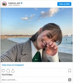 期間限定で髪色をチェンジした稲村亜美　※「稲村亜美」インスタグラム