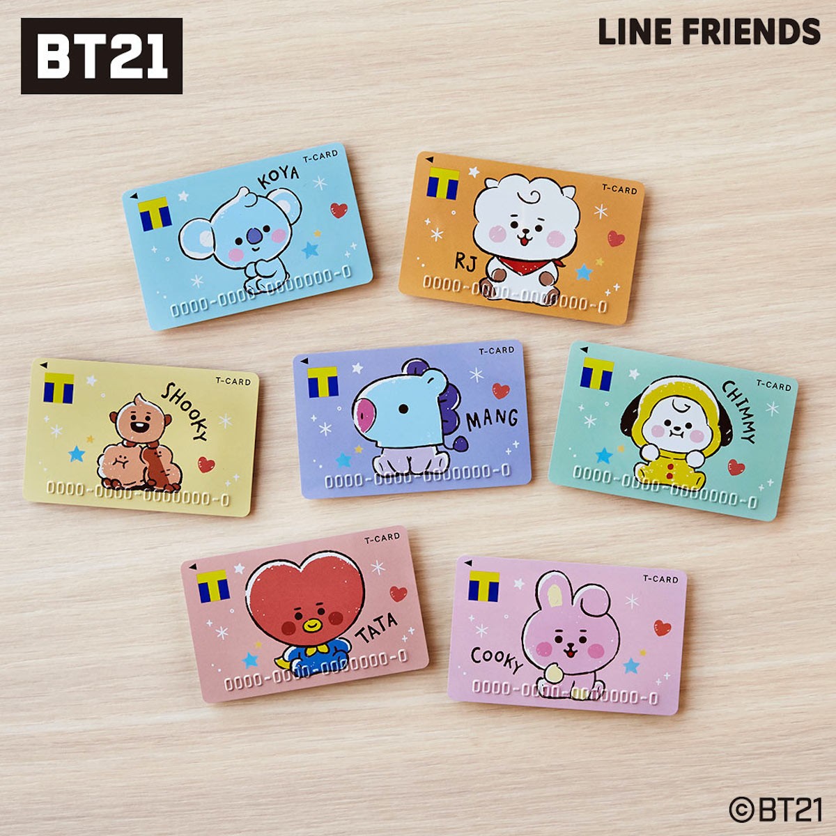 BT21のTカード第2弾