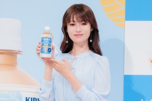 深田恭子、「キリン 午後の紅茶 ミルクティー 微糖」誕生記念セレモニーに登場
