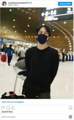 益若つばさが撮影したひろゆき　※「益若つばさ」インスタグラム