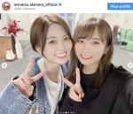 （左から）白石麻衣、秋元真夏　※「秋元真夏」インスタグラム