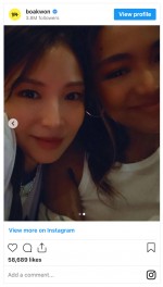 （左から）BoA、Crystal Kay　※「BoA」インスタグラム