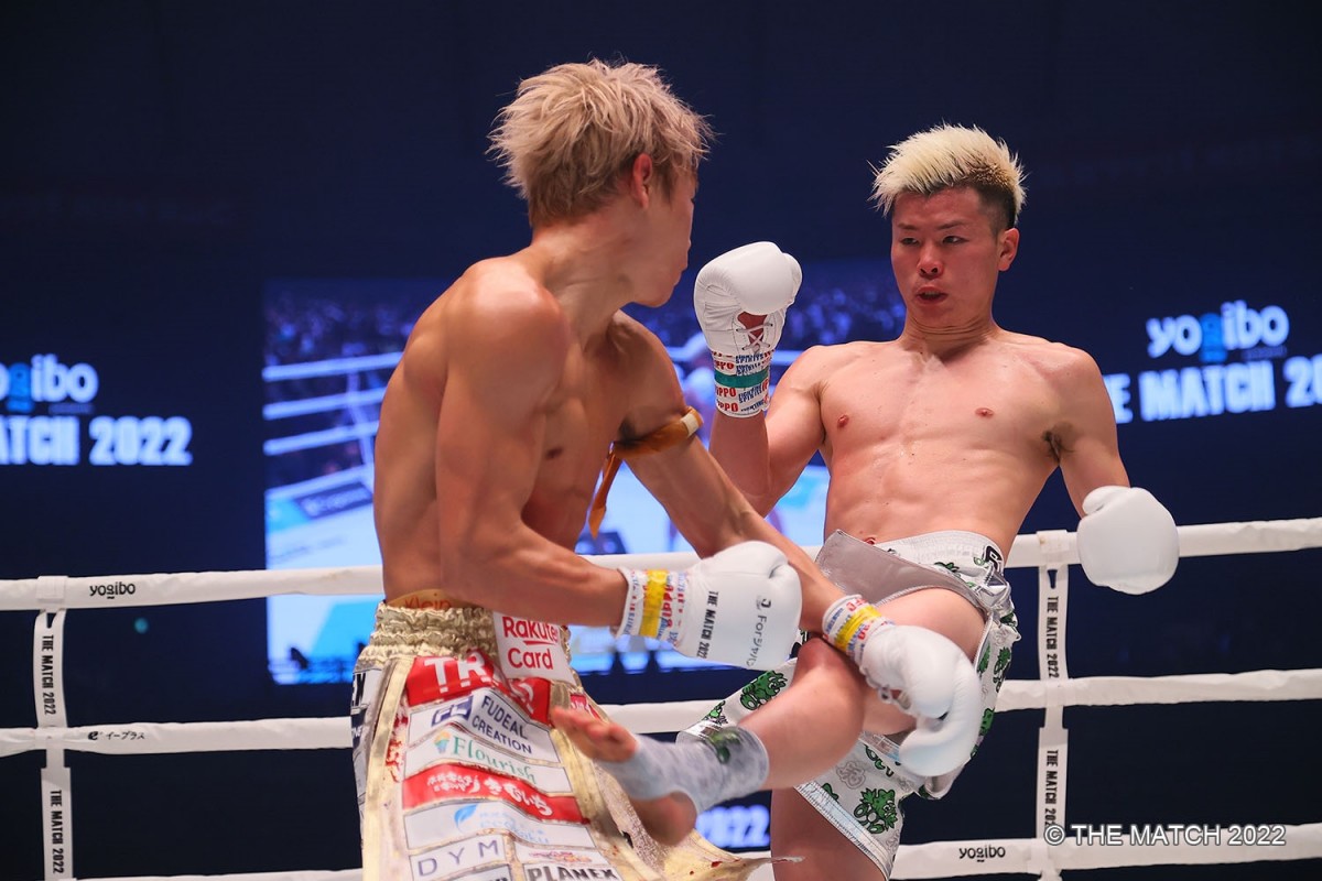 『THE MATCH』対戦表明から6年7ヵ月　那須川天心が判定で武尊に勝利