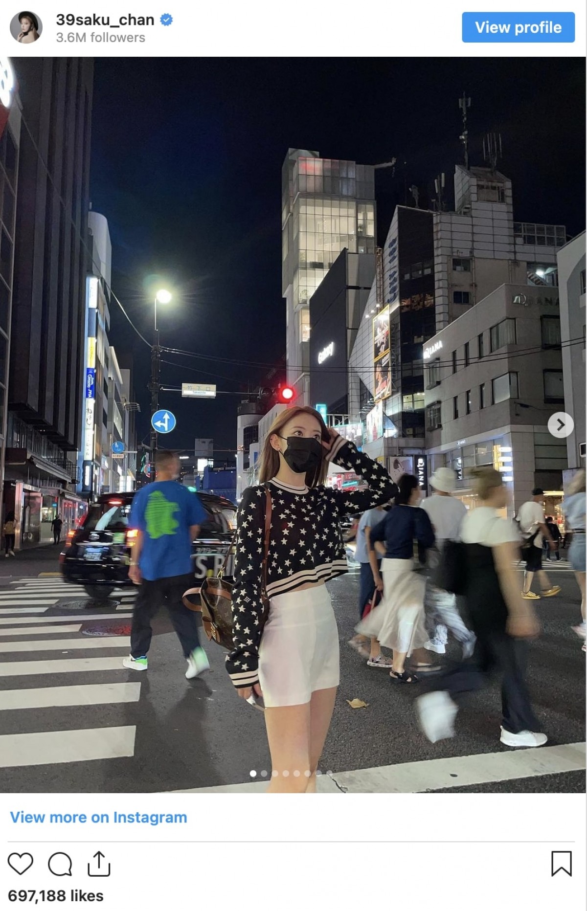 宮脇咲良「久しぶりの日本」コンビニでの買い物姿など公開　「オーラえぐい」「美しい」の声