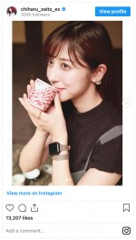 妹・まりなが撮影した斎藤ちはるのソロショット　※「斎藤ちはる」インスタグラム