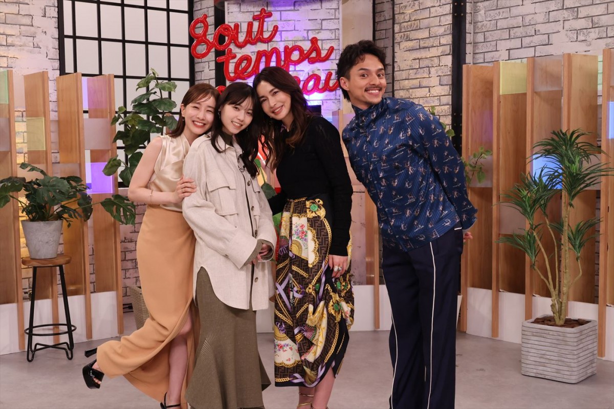 『グータンヌーボ2スペシャル』に出演する(左から)田中みな実、西野七瀬、長谷川京子、満島真之介
