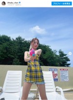 宮脇咲良、キュートな夏満喫ショットを公開　※「宮脇咲良」インスタグラム