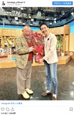 （左から）笑福亭鶴瓶、郷ひろみ　※「郷ひろみ」インスタグラム