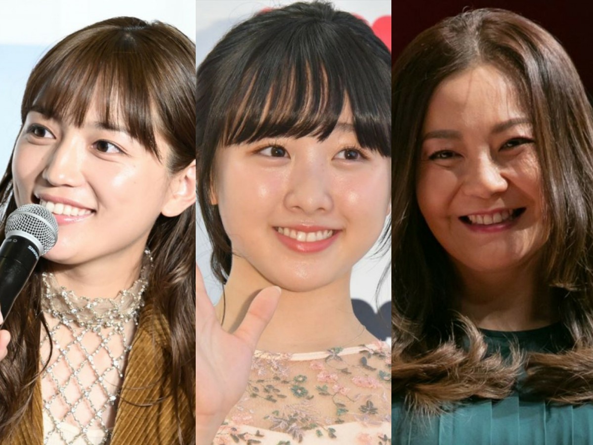 (左から)川口春奈、本田望結、華原朋美