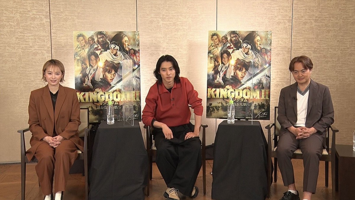 山崎賢人×清野菜名×松橋真三プロデューサー、『キングダム2』座談会の一部を公開