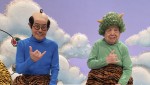 『ドリフに大挑戦あけましていい正月だなスペシャル』に出演する（左から）加藤茶、高木ブー