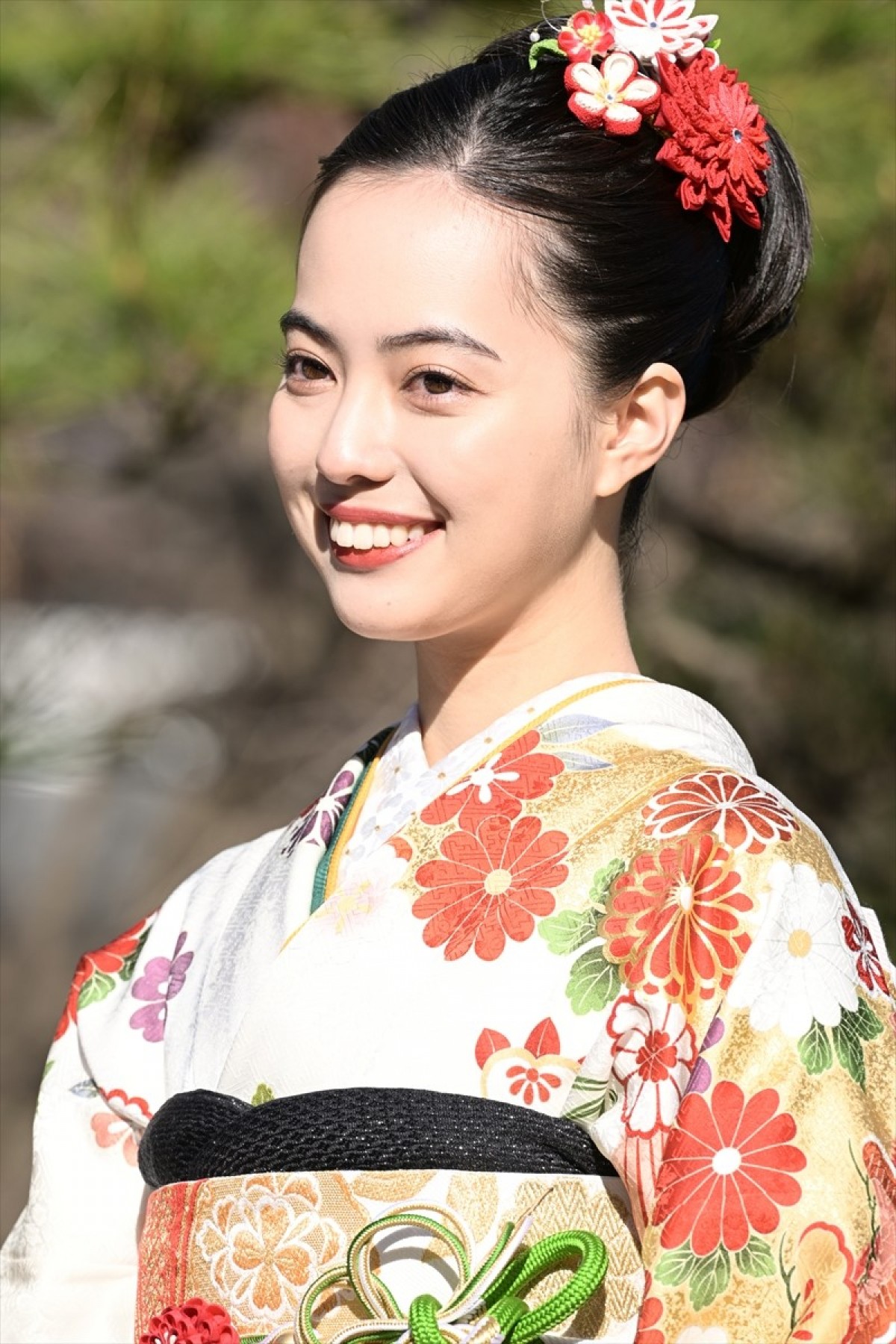 『舞いあがれ！』浅田芭路、晴れ着姿で挨拶「普段は無邪気です」　福原遥への憧れも語る