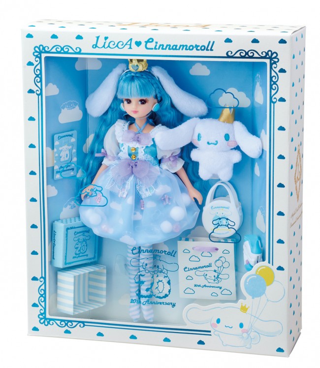 シナモロール リカちゃんコラボドール登場へ 白い耳のティアラ 空色ドレスがかわいい 22年2月2日 写真 アイテム クランクイン トレンド