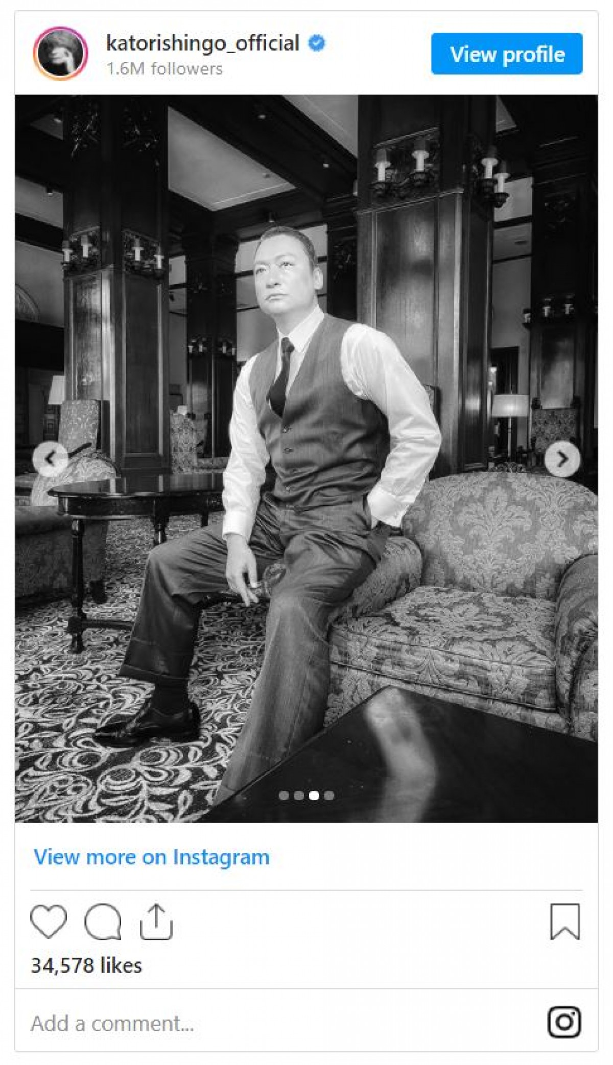 香取慎吾、山本五十六オフショットに反響「男前写真」「素晴らしい作品をありがとう」