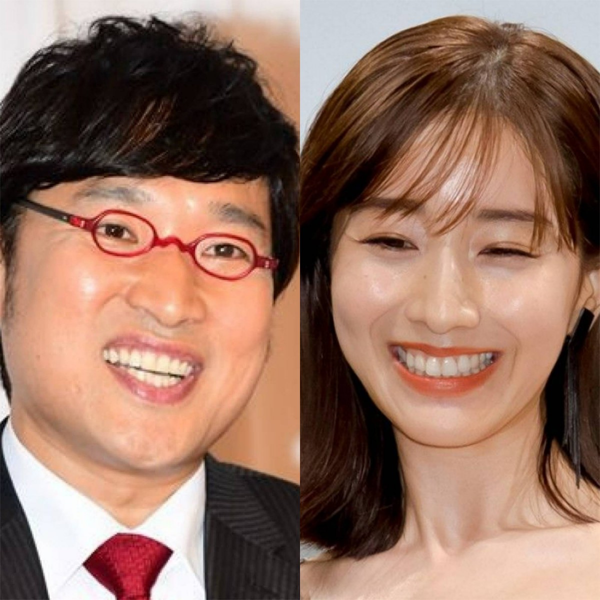 (左から)山里亮太、田中みな実