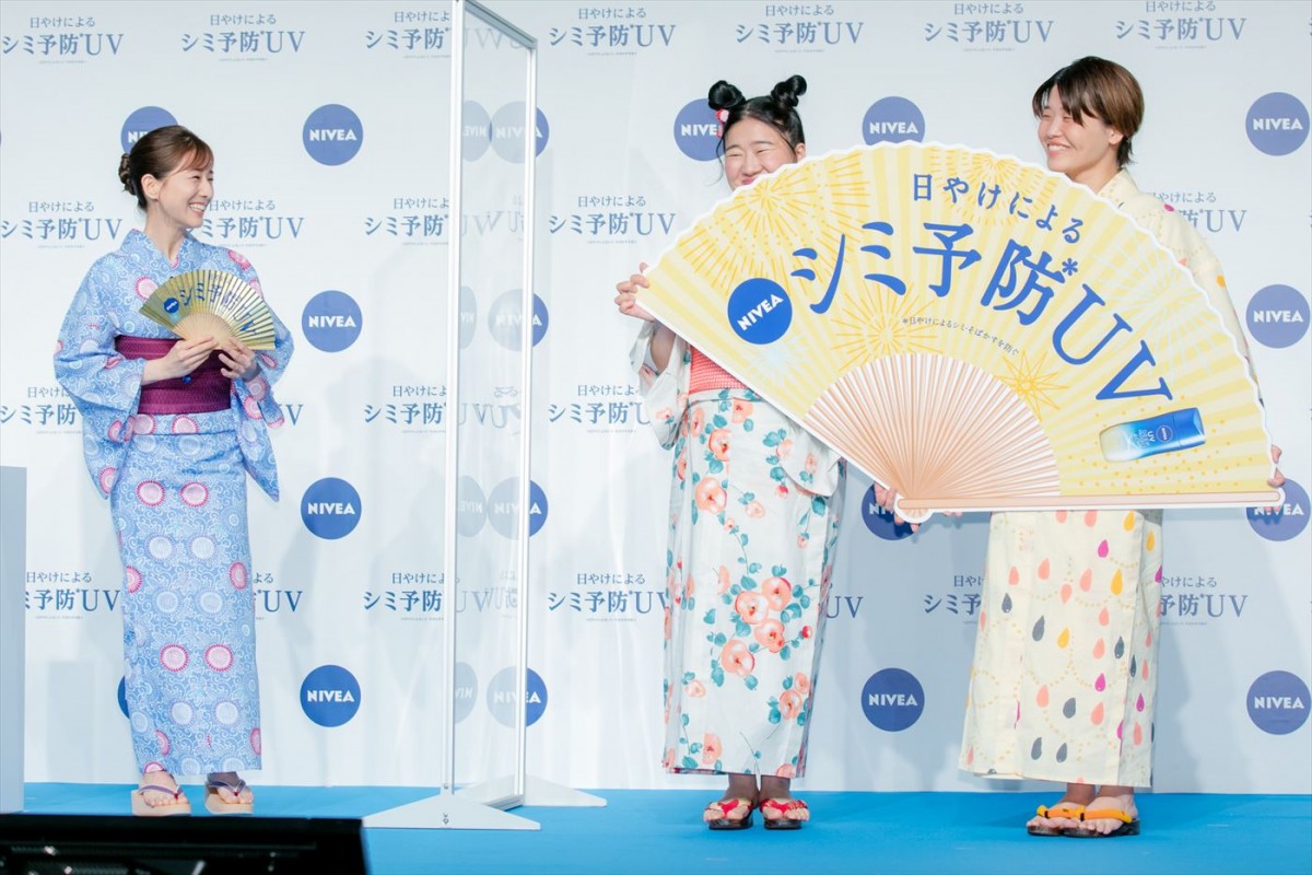 田中みな実、浴衣姿でうなじ見せ　無数のフラッシュに「引きがあるのでしょうか」